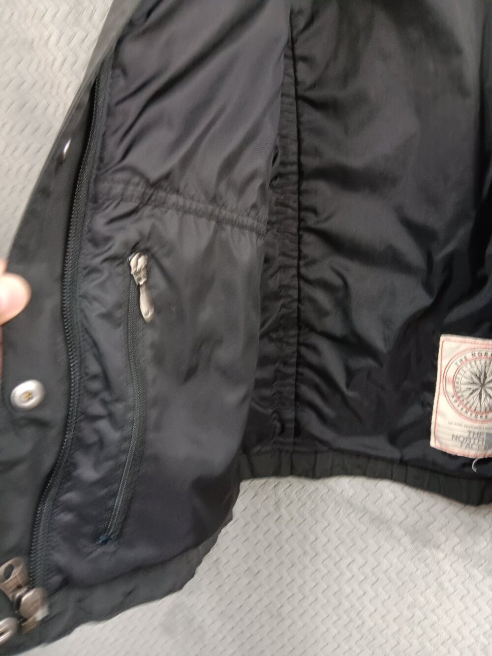 THE NORTH FACE Women's Jacket Black Size L Full Zip Hiking Outdoor Windbreaker - Picture 7 of 11